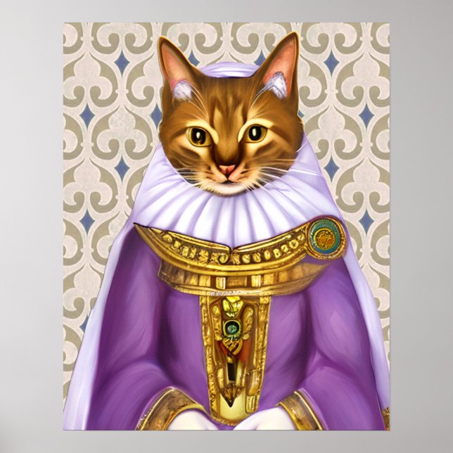 Medieval Cat Maiden Poster (Front)