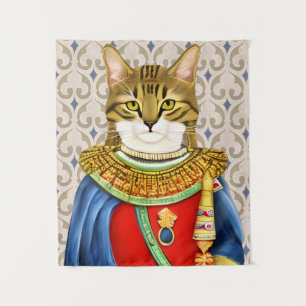 Medieval Cat Prince Tapestry