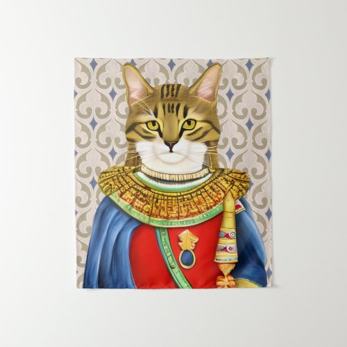 Medieval Cat Prince Tapestry