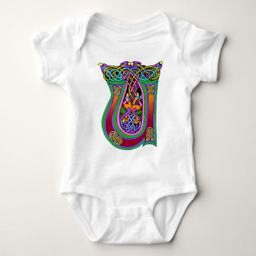 Medieval Celtic Art Knots and Designs Baby Bodysuit