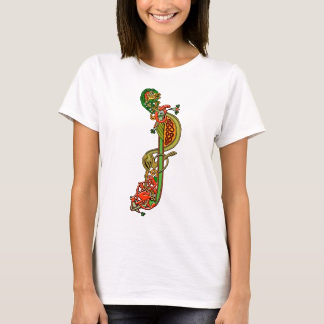 Medieval Celtic Art Knots and Designs T-Shirt (Front)