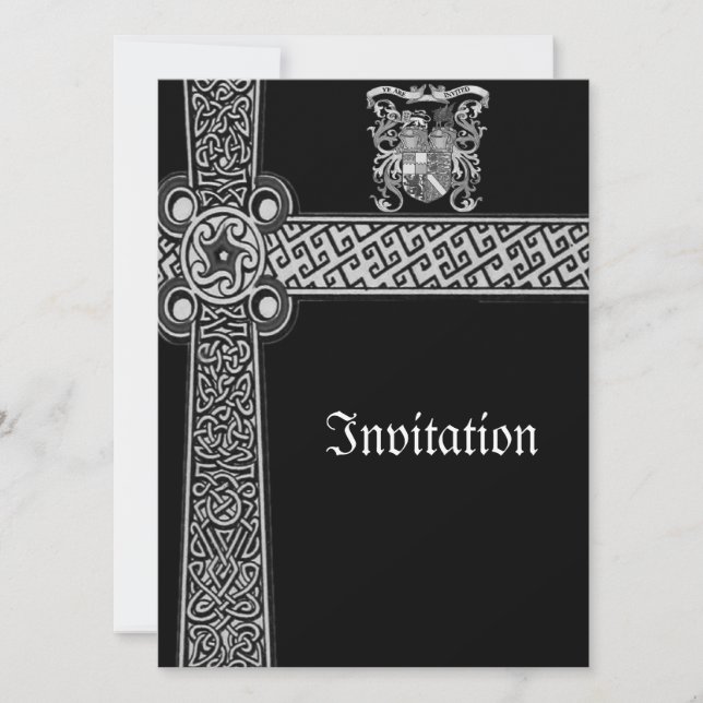 Medieval Celtic Design Invites (Front)