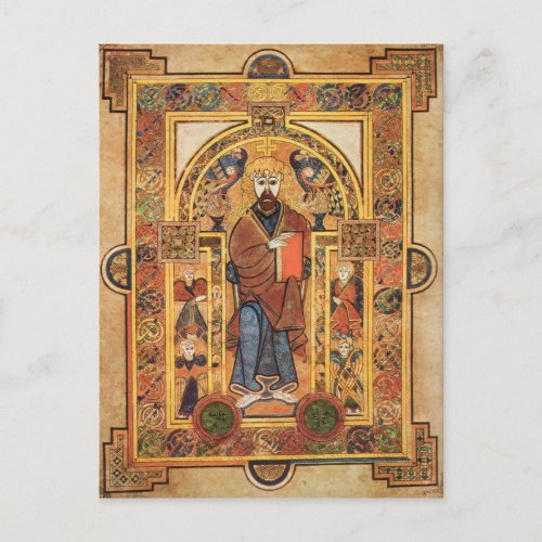 Medieval Celtic Illustration 9th Century Postcard