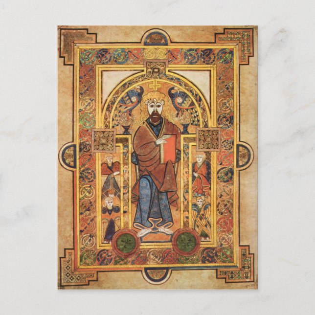 Medieval Celtic Illustration, 9th Century Postcard (Front)