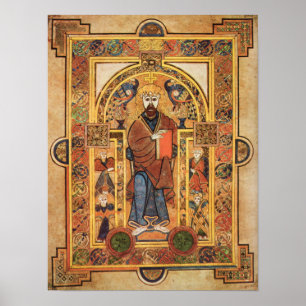 Medieval Celtic Illustration, 9th Century Poster