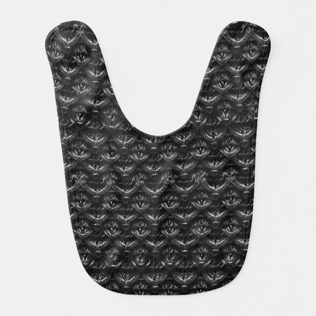 Medieval Chainmail Armor Baby Bib (Front)
