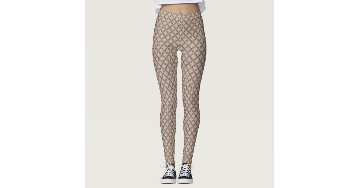 Chain Mail Print Tights