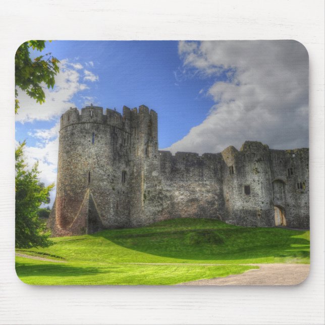 Medieval Chepstow Castle Monmouthshire, Wales, UK Mouse Pad (Front)