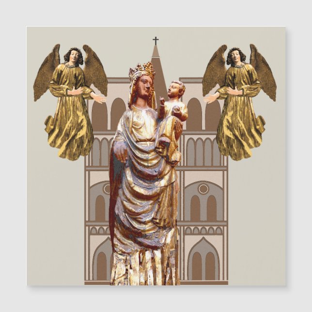 Medieval Christian art Magnetic Card (Front)