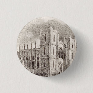 Medieval Christian Church Button
