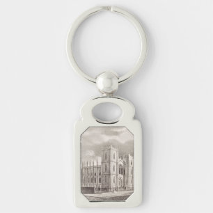 Medieval Christian Church Keychain