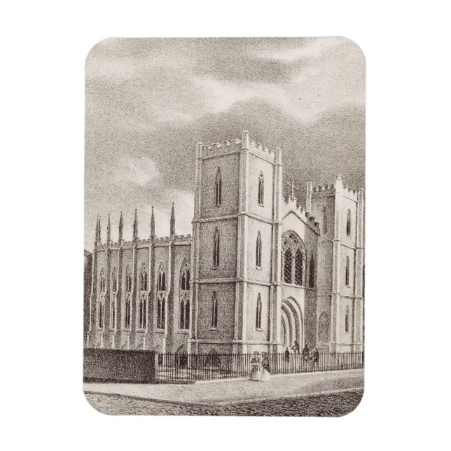 Medieval Christian Church Magnet (Vertical)