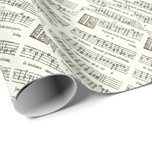 Medieval Christmas Carol Wrapping Paper