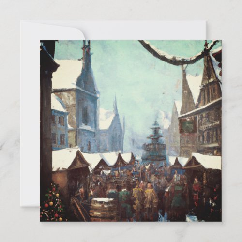 Medieval Christmas Market Card
