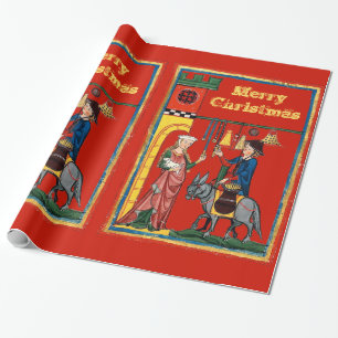 Medieval Christmas Wrapping Paper