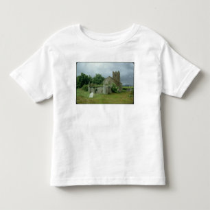Medieval church and churchyard toddler t-shirt