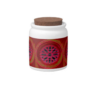 medieval church window candy jar