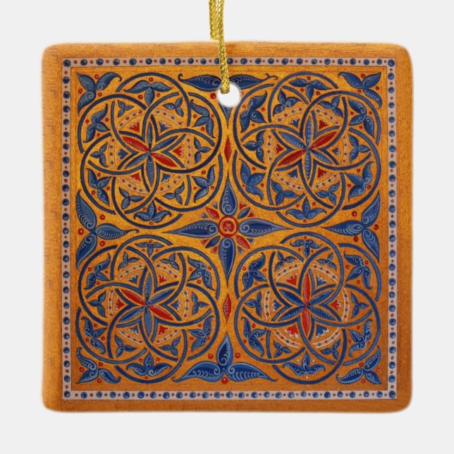 Medieval circles ceramic ornament (Front)