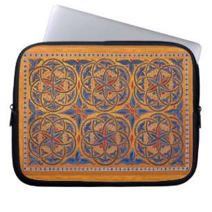 Medieval circles laptop sleeve