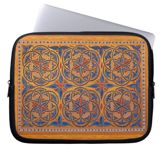 Medieval circles laptop sleeve (Front)