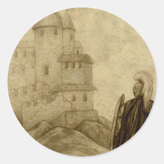 Medieval Classic Round Sticker (Front)