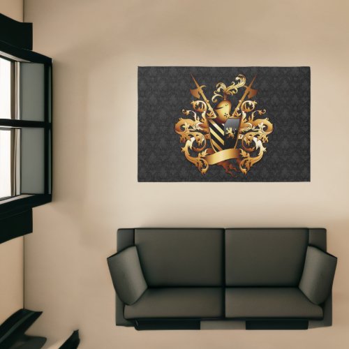 Medieval Coat of Arms 6x4 Rug