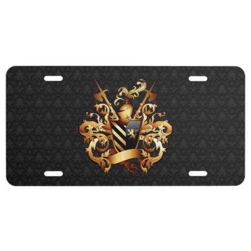 Medieval Coat of Arms License Plate