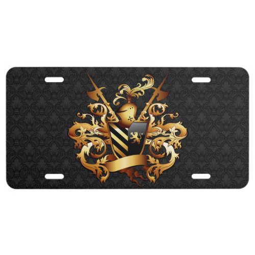 Medieval Coat of Arms License Plate