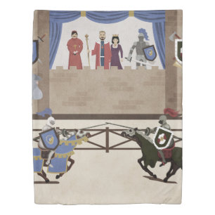 Medieval competition duvet cover