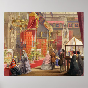 Medieval Court, designed by Pugin, plate 40 from ' Poster