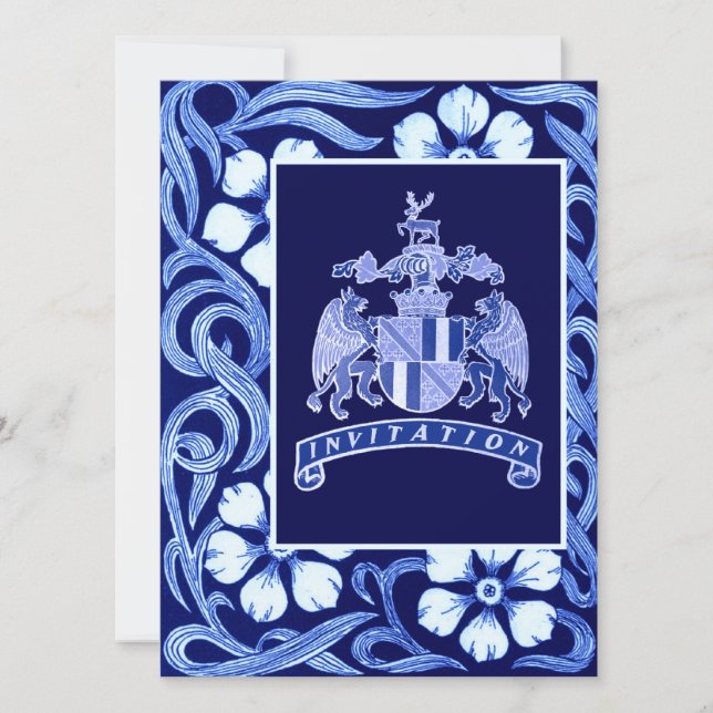 Medieval Crest Save The Date Cards (Front)