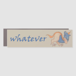 Medieval Critter "Whatever" Car Magnet