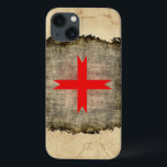 Medieval Cross of the Knights Templar iPhone 13 Case<br><div class="desc">A powerful piece of World History is featured here with the official Seal of the Knights Templar. Available in either metallic Silver or Gold effects, this is a 2D facsimile image of the original seal and makes a unique device protector and a fun historic-looking artifact for any enthusiast's collection. "The...</div>