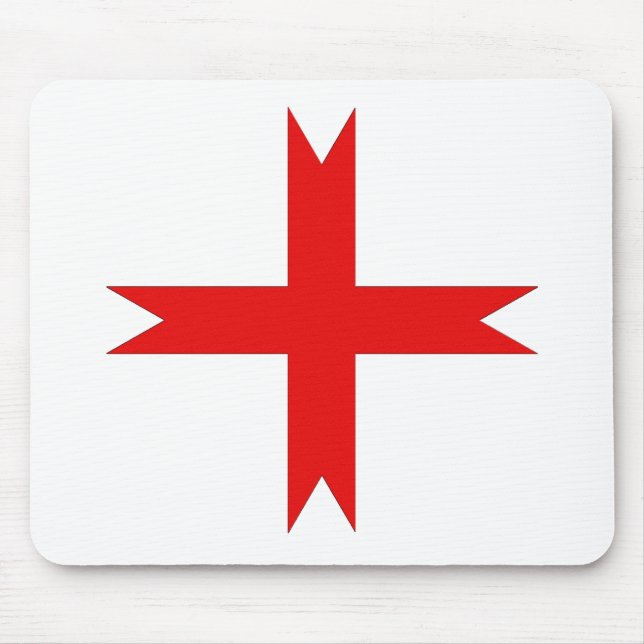 Medieval Cross of the Knights Templar Mouse Pad (Front)