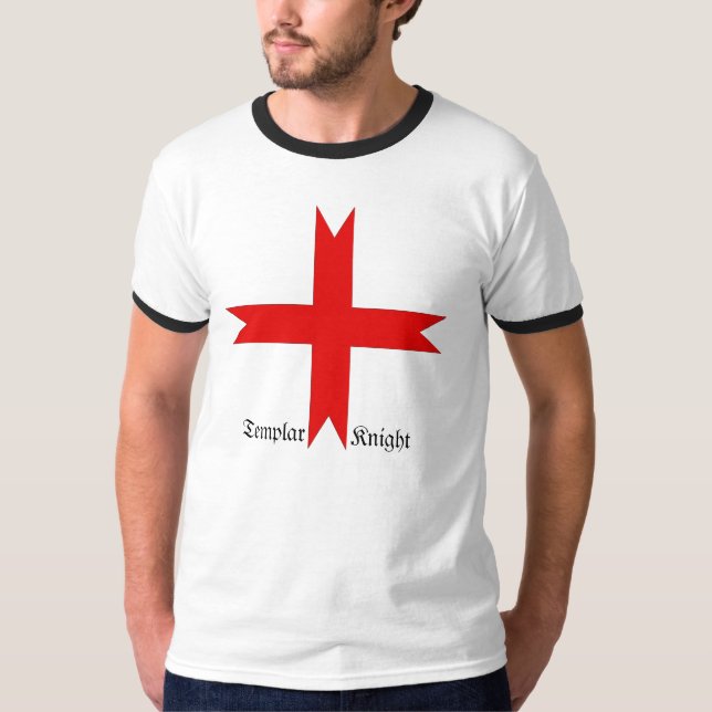 Medieval Cross of the Knights Templar T-Shirt (Front)