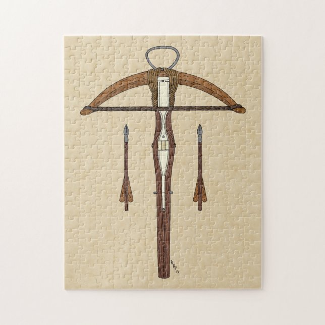 Medieval Crossbow with Bolts Jigsaw Puzzle (Vertical)