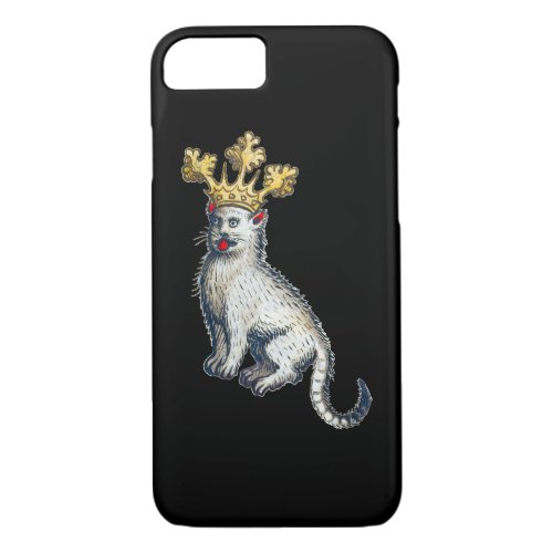 Medieval Crowned Cat iPhone 87 Case