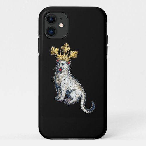 Medieval Crowned Cat iPhone 11 Case
