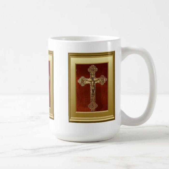 Medieval crucifix coffee mug