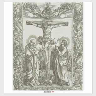 Medieval Crucifixion of Jesus Christ Sticker