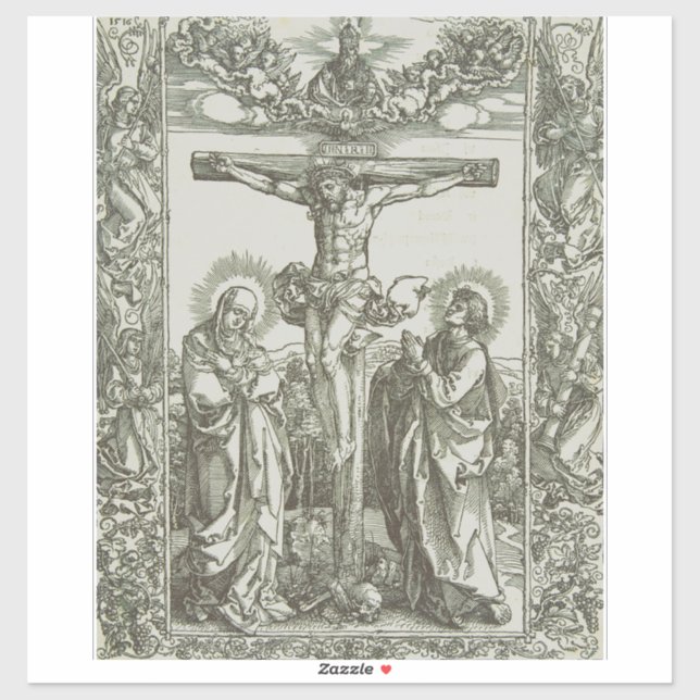 Medieval Crucifixion of Jesus Christ Sticker (Sheet)