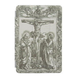 Medieval Crucifixion Of Jesus Christ Woodcut Art iPad Mini Cover