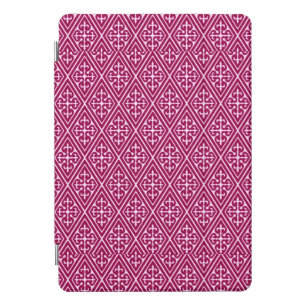 Medieval Damask Diamonds, burgundy wine iPad Pro Cover