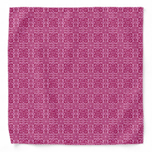 Medieval Damask Fleur-de-lis, burgundy wine Bandana