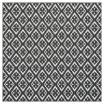 Medieval diamonds - black and white fabric