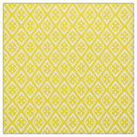 Medieval diamonds - mustard gold and white fabric