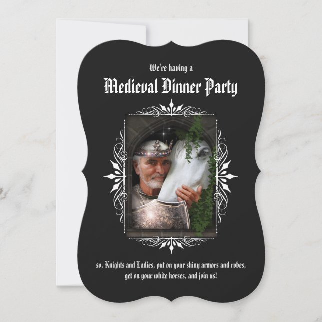 Medieval Dinner Party Invitation (Front)
