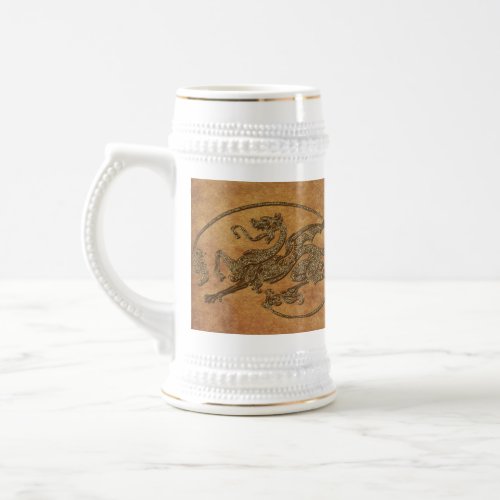 Medieval Dragon Antique Art Designer Gift Beer Stein