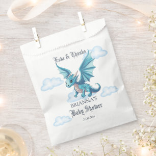 Medieval dragon baby shower favors personalized favor bag