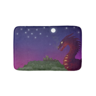 Medieval Dragon Bathroom Mat